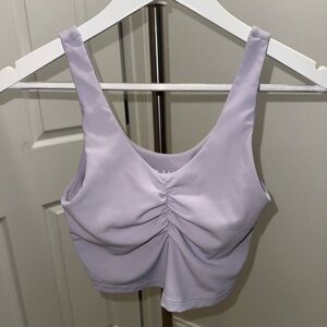 Wilo the Label Lavender Ruched Athletic Top